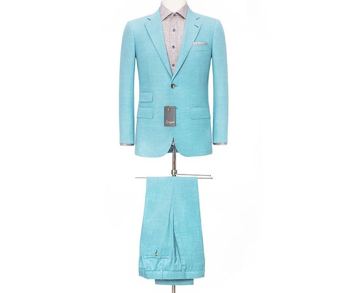Turquoise Causal Suit