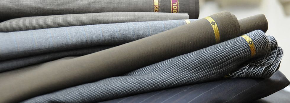 Fabric Weight Fabric Bolts Rolls Grey Navy Check 980x350