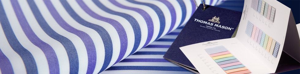 Fabric Mill Thomas Mason Shirts Stripes Cloth Rolls 980x244