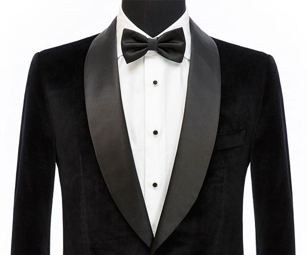 Suit Lapel Styles Shawl Lapel Style Tuxedo Jacket Bow Tie Senszio