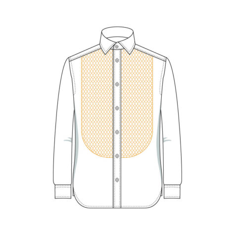 Senszio Garment Finals V1 Shirt Bib Front With Stud Holes