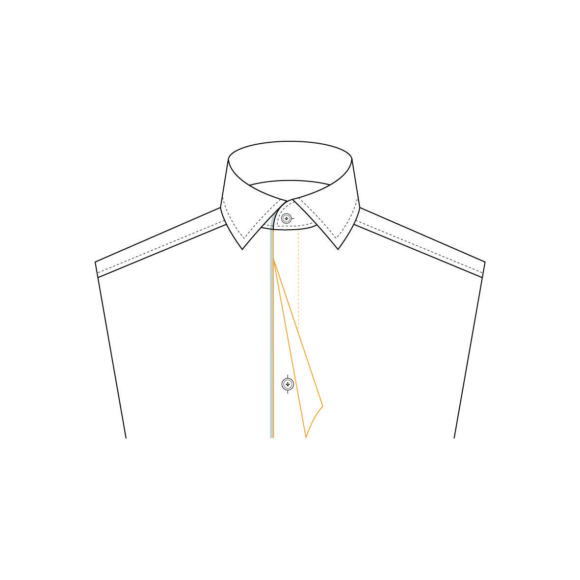 Senszio Garment Finals V1 Shirt Front Fly Front