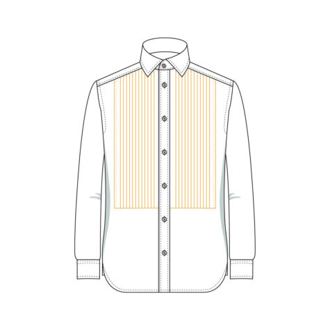 Senszio Garment Finals V1 Shirt Pleated With Stud Holes