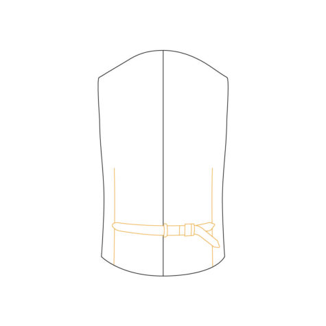 Waistcoat Back Fabric Back With Fabric Strap