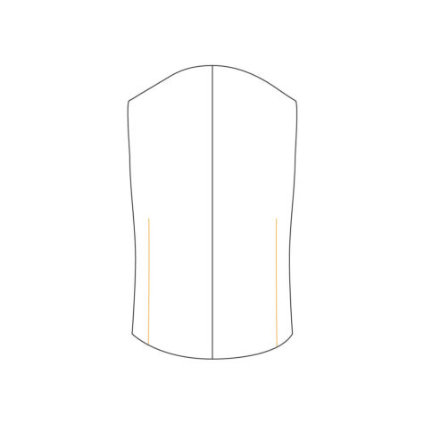 Waistcoat Back Fabric Back With No Strap